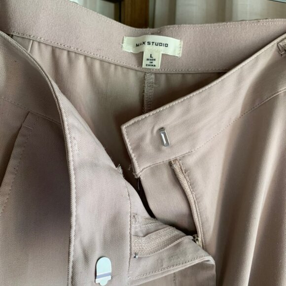 Max Studio Tan Wide Leg Pant Slacks - Picture 3 of 5